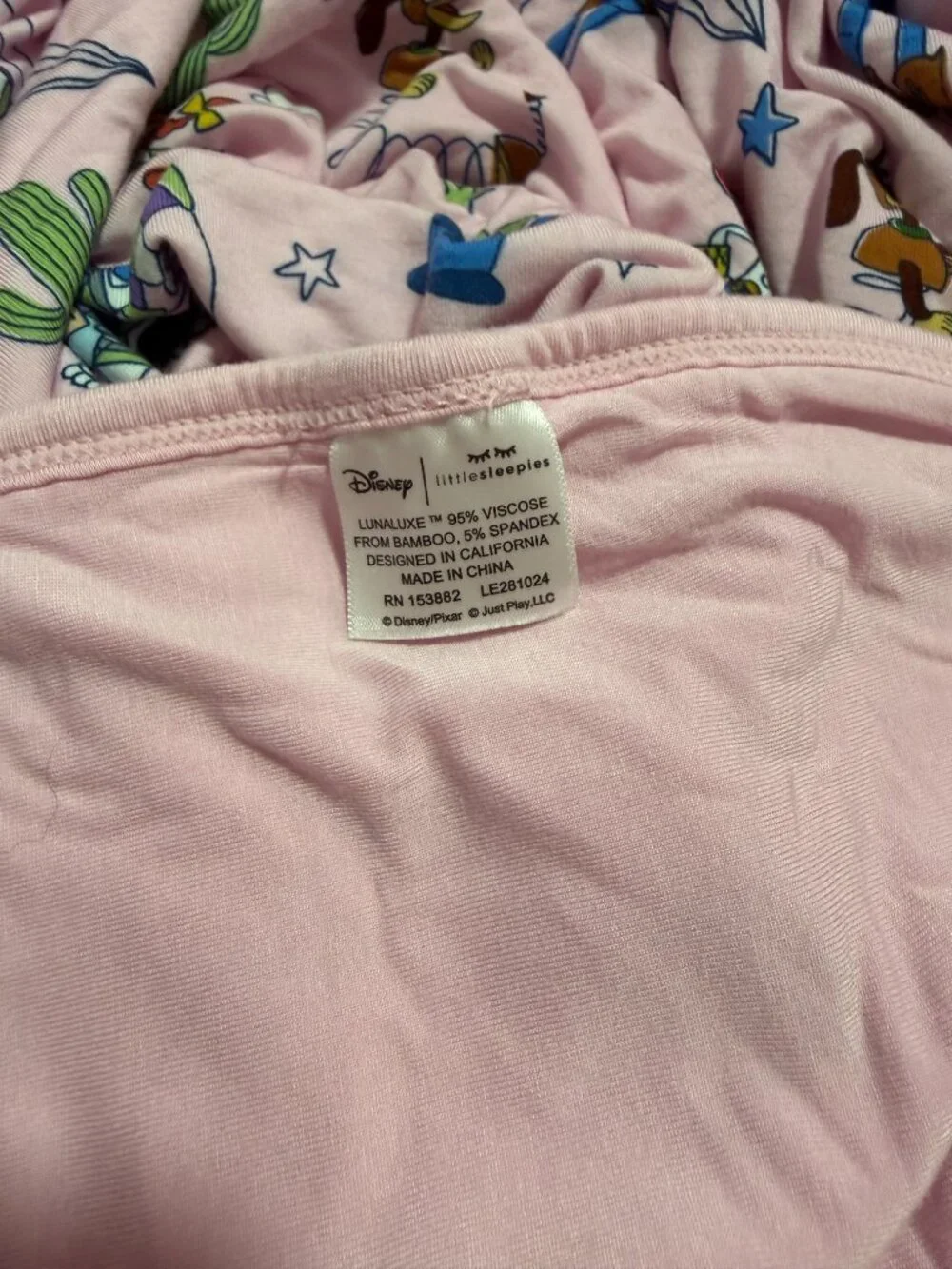 Little Sleepies Pink Toy Story Pals Large Cloud Blanket